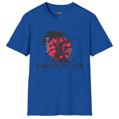 Warrior of One Samurai T-Shirt - Japanese Ink Splatter Art Tee