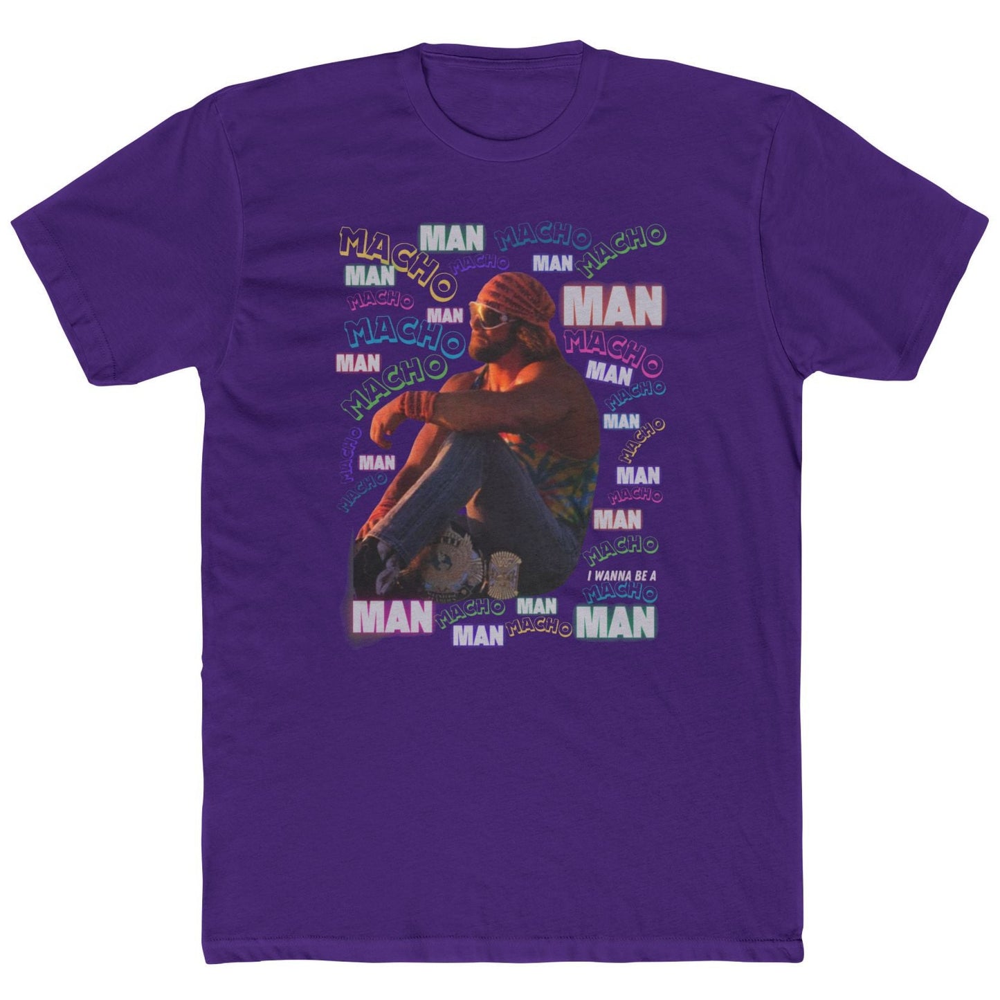 Sad Champ Macho Man Randy Savage 80s Retro T-Shirt