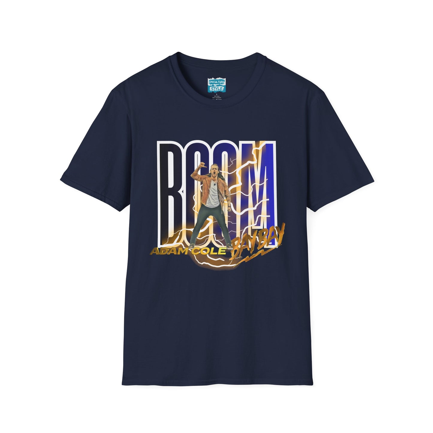Adam Cole “BOOM” Tribute T-Shirt – Bay Bay Edition - AEW Wrestling Tee, Pro Wrestling Merch