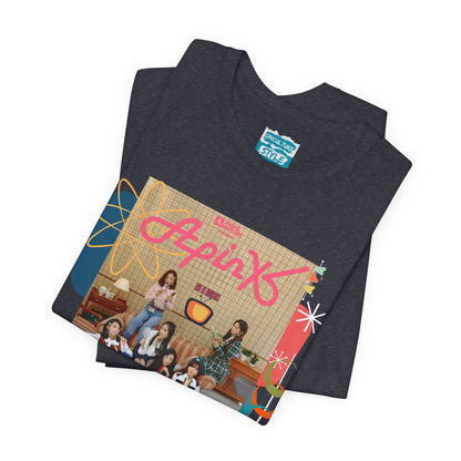 A Pink Retro Poster Photo Tee - KPop Girl Group Vintage Concert Poster T-Shirt