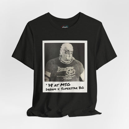 Rhodes vs Graham in 1978 at MSG Tee | Vintage Pro Wrestling Polaroid Tribute T-Shirt