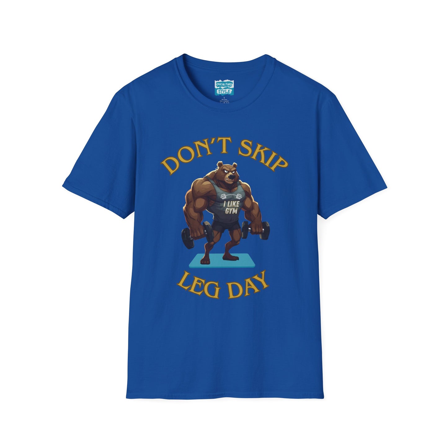 Don’t Skip Leg Day Tee | Funny Gym Bear Workout T-Shirt