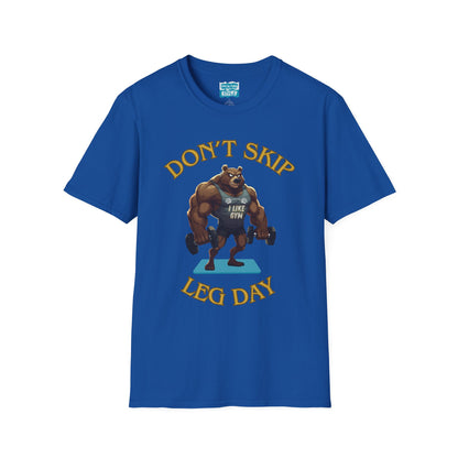 Don’t Skip Leg Day Tee | Funny Gym Bear Workout T-Shirt
