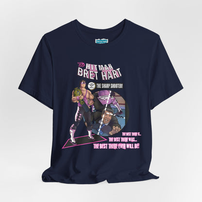 Bret Hart “The Hitman” Tee – Comic Book Pro Wrestling Tribute Shirt