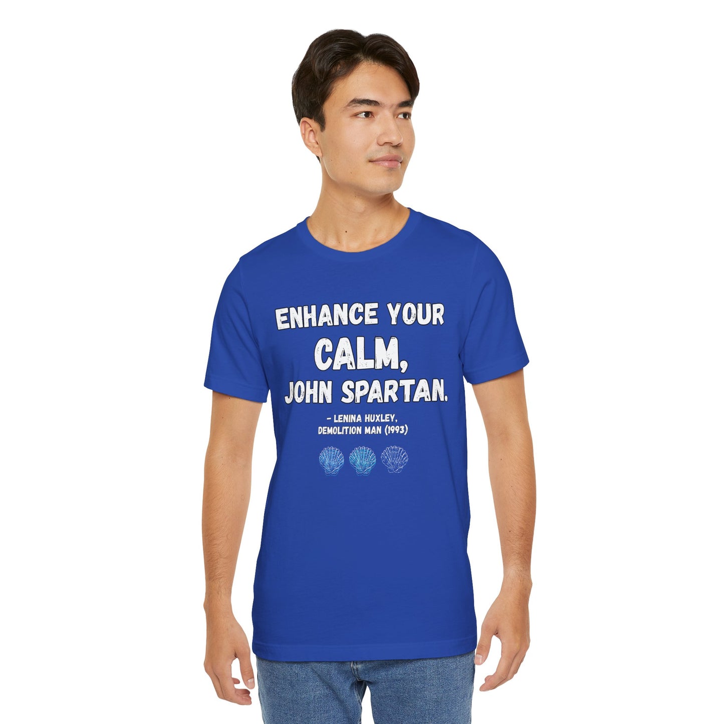 “Enhance Your Calm” Tee – Demolition Man (1993) Tribute Shirt