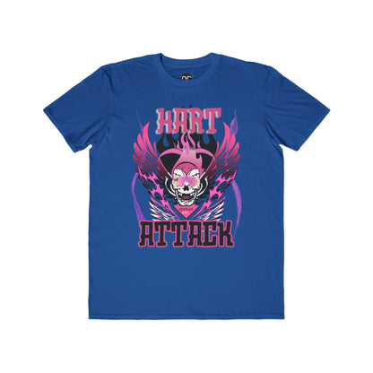 Bret Hart "Hart Attack" T-Shirt – Pink & Black Winged Skull Design WWE Retro Wrestling Tee