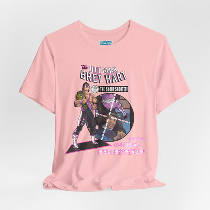 Bret Hart “The Hitman” Tee – Comic Book Pro Wrestling Tribute Shirt