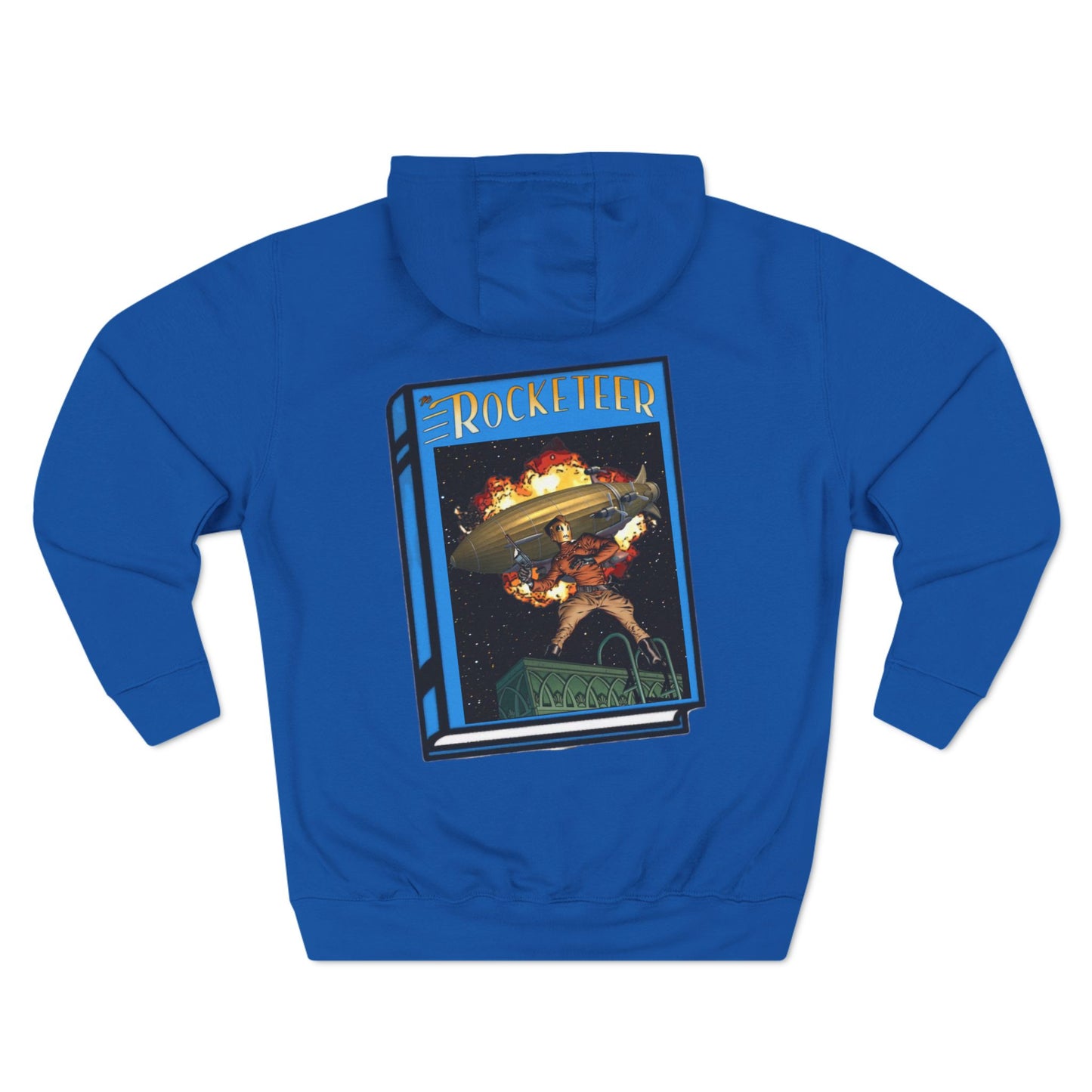 All You Need for Adventure is a Cool Helmet and a Rocket on Your Back - A Double-sided Hoodie