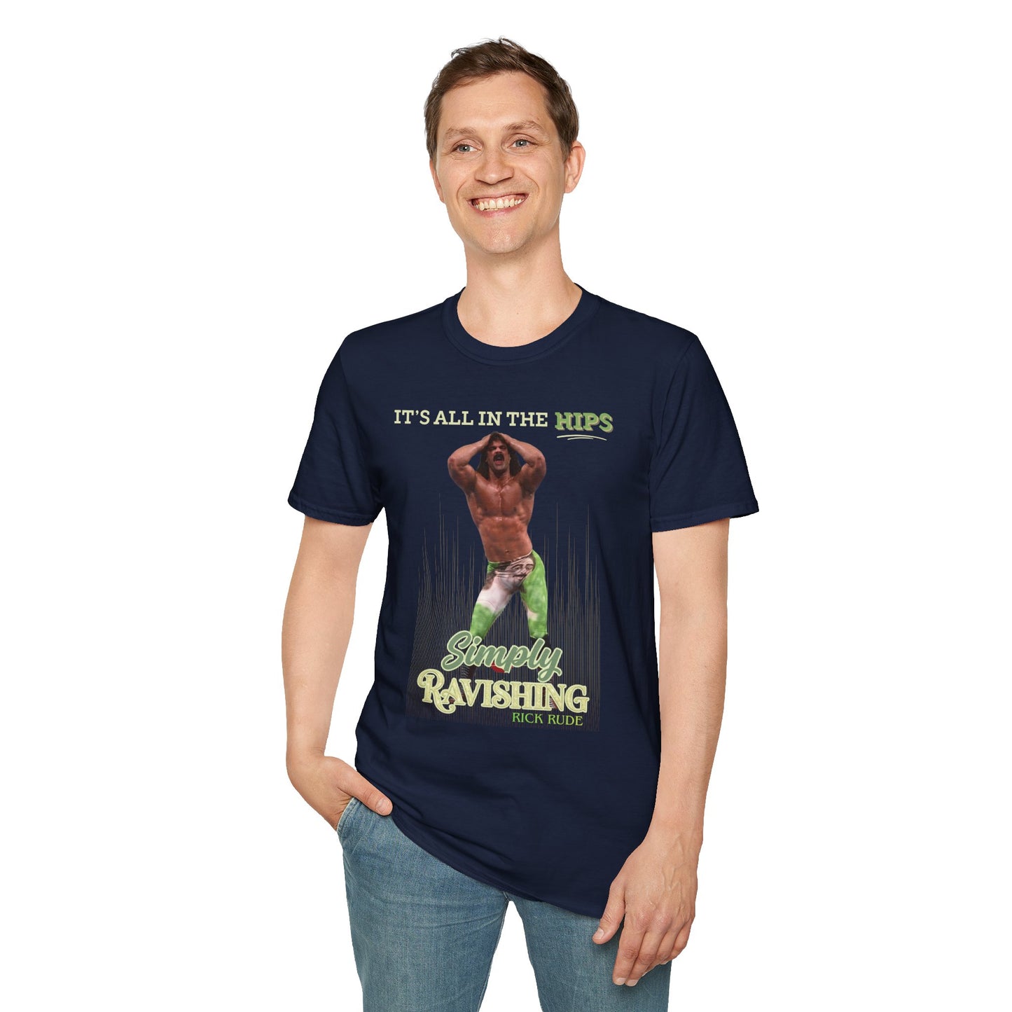 Throwback Rick Rude Tee, Simply Ravishing WWF Retro Wrestling Shirt by OnCulture