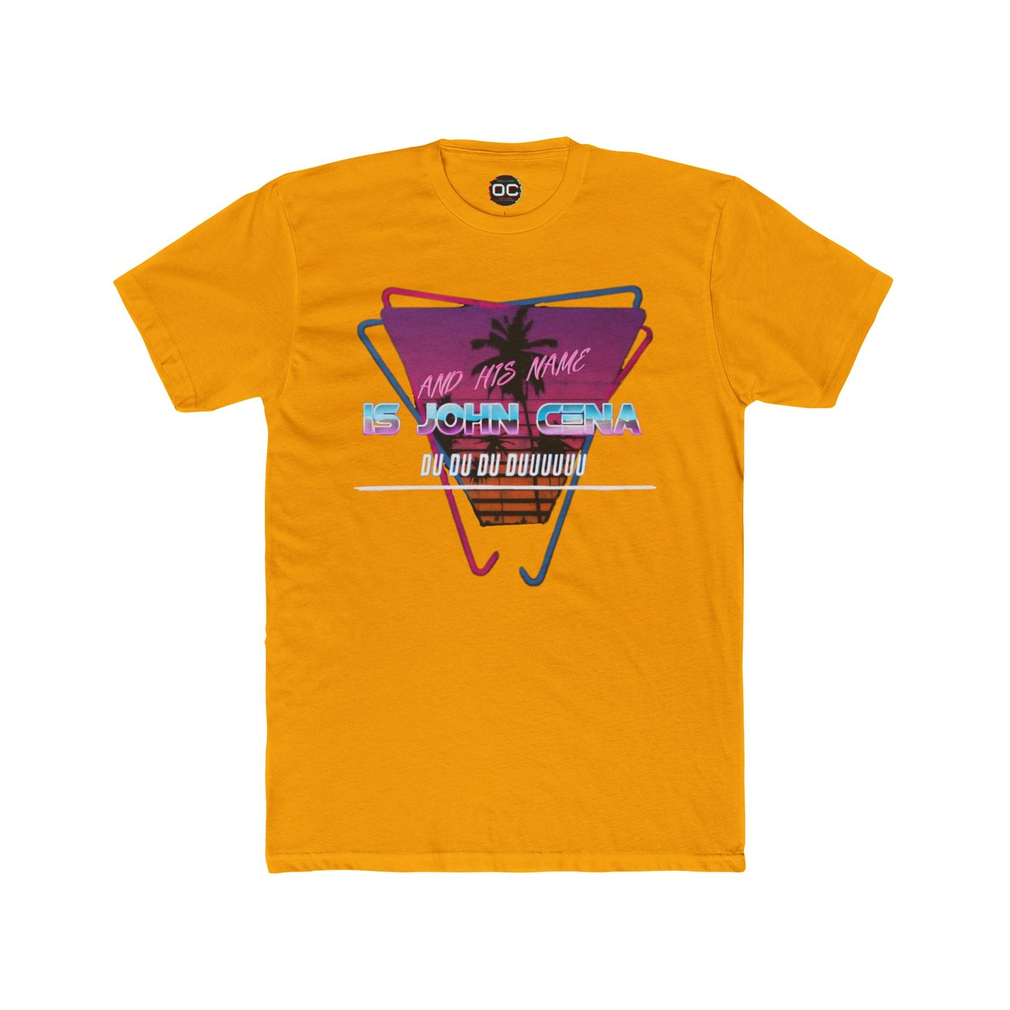 John Cena Meme T-Shirt - Retro 80s 'And His Name Is' Design | An IWC Inspired Funny Wrestling Tee