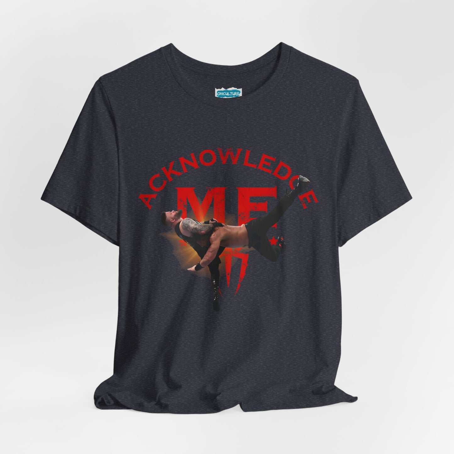 Acknowledge Me Pro Wrestling Fan Tee - Tribal Spear T-Shirt