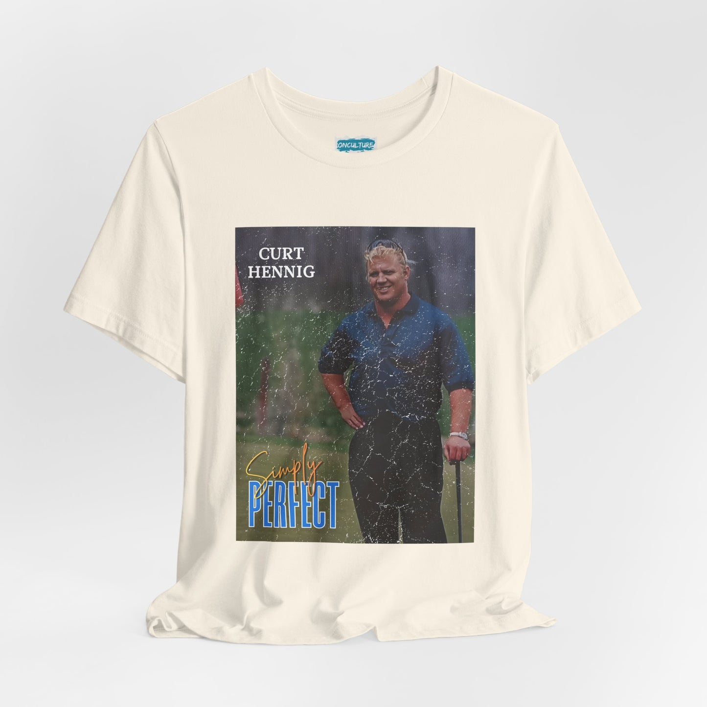 “Simply Perfect” – Vintage Style Mr. Perfect 90s Golf Vignette Tribute Tee