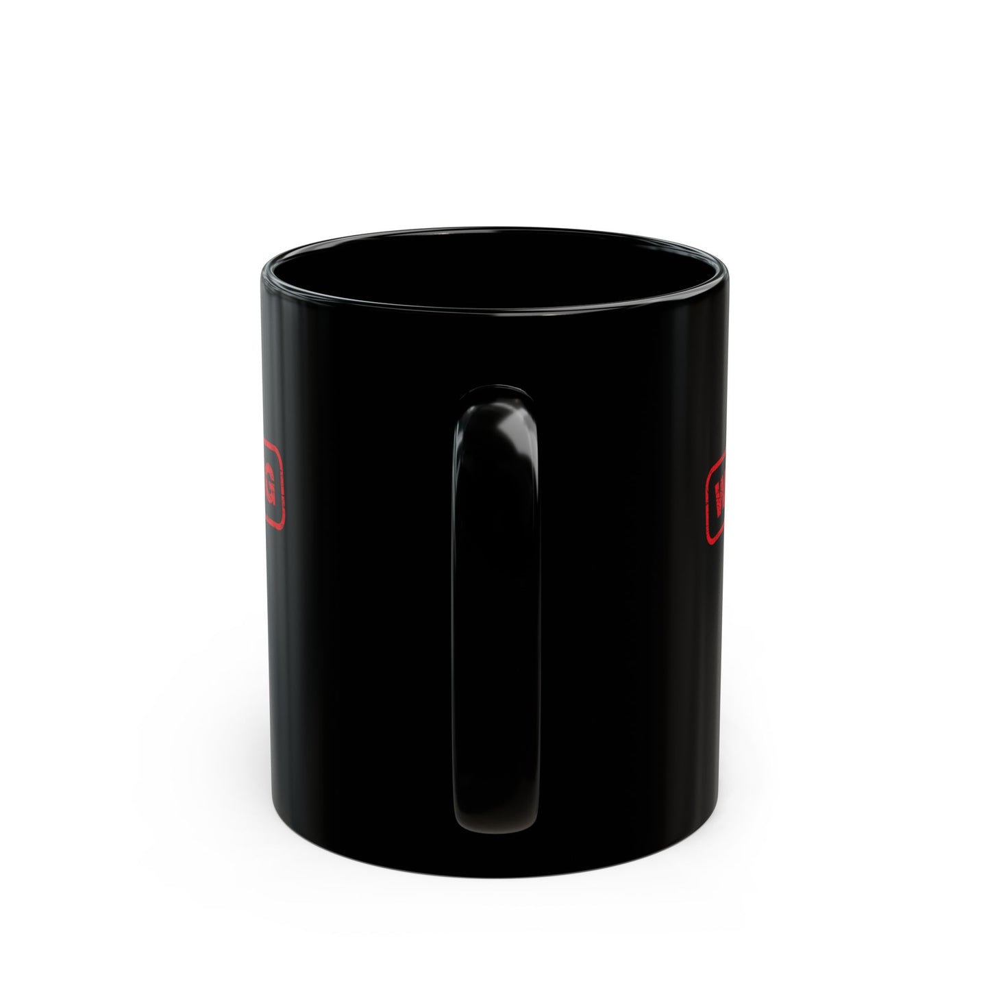 "Warning Human in Progress" Mug - in Black