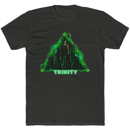 Trinity Matrix Unisex Cotton Crew Tee, Cyberpunk Graphic Tee, Retro Movie T-Shirt, Gift for Fans, Cool Streetwear