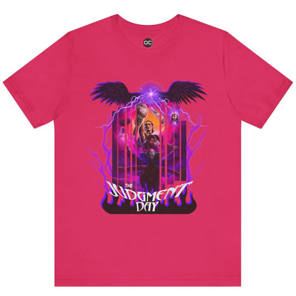 Judgment Day Fantasy Collage Tee – Wrestling Faction in Mythic Form | Rhea Ripley, Finn Bálor, Dominik Mysterio & More
