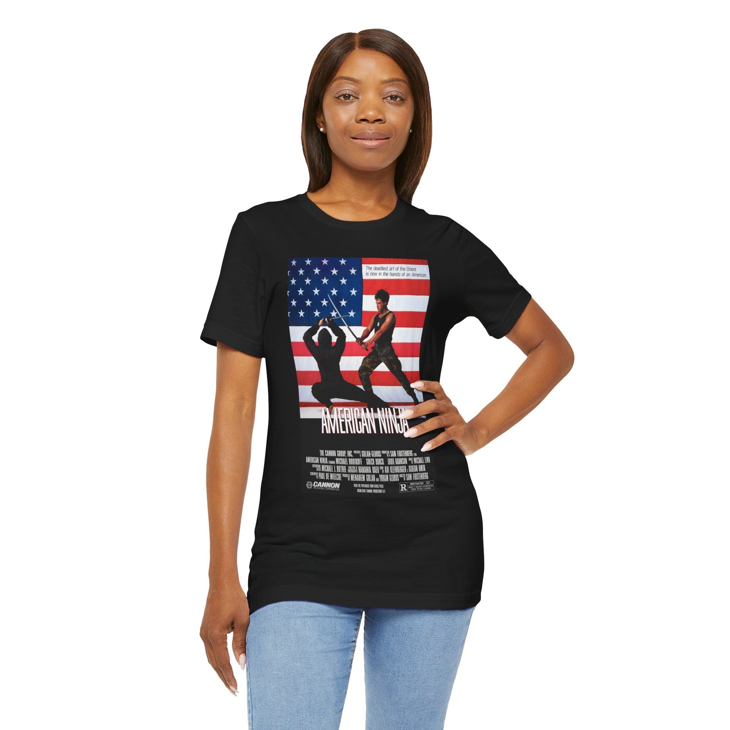 American Ninja Tee – Cannon Films 80s Retro Martial Arts Action Tribute T-Shirt