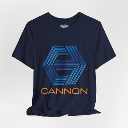 Cannon Logo Tee – 80s Action Cinema Tribute Shirt