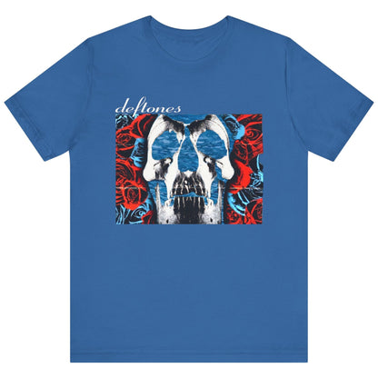 Deftones Self-Titled Tribute T-Shirt – Skull & Roses Floating in Water | Alt-Metal Fan Tee