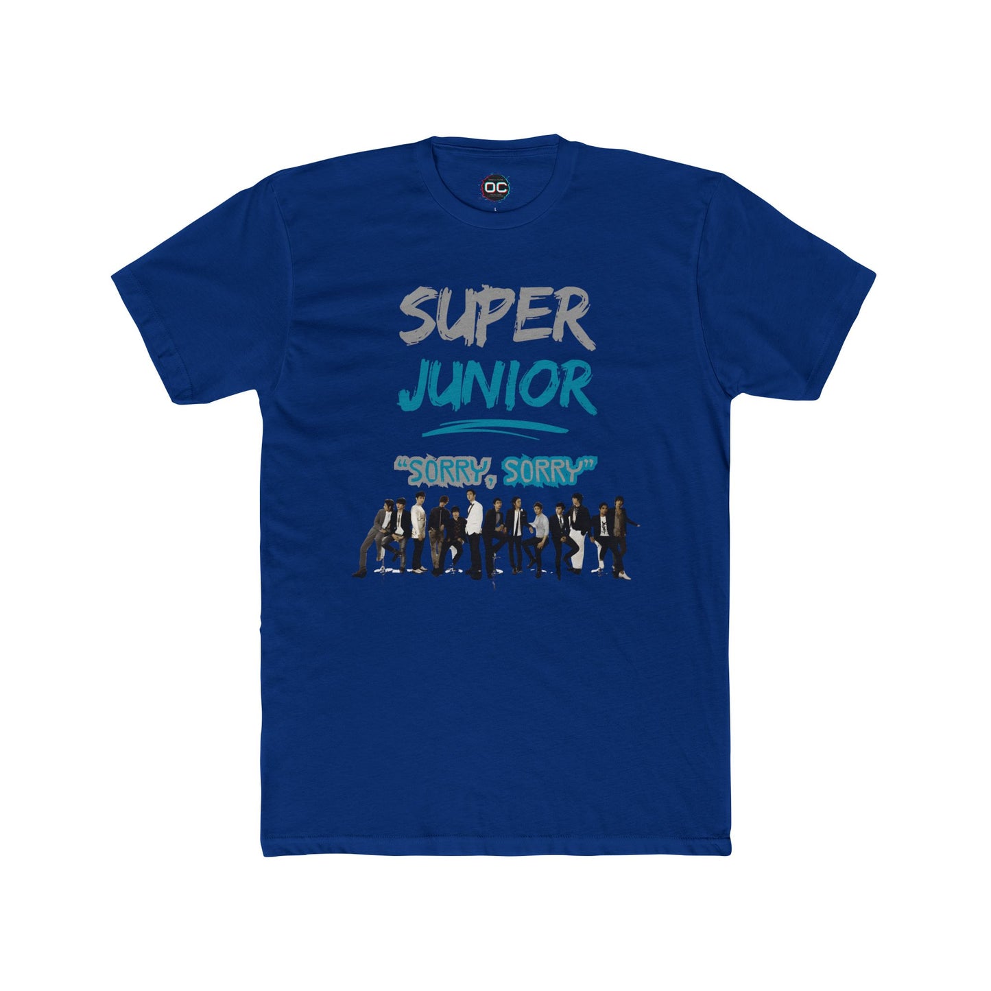 Super Junior K-Pop Tribute Tee | 'Sorry, Sorry' Paint Splatter Logo Shirt