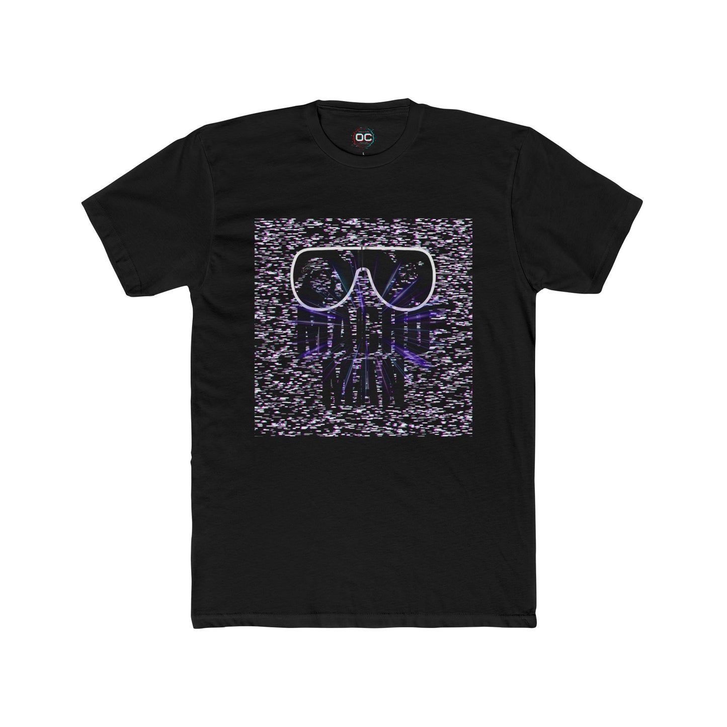 Macho Man Randy Savage Tribute Tee – Retro Glasses Design with TV Fuzz Background