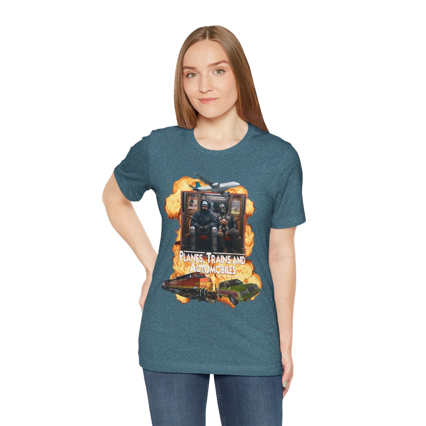 Planes, Trains & Cyborgs Tee – Robocop & Terminator Mashup T-Shirt