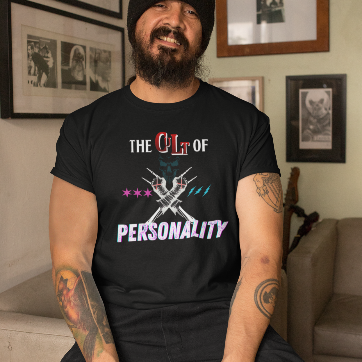 "CM Punk Cult of Personality" T-Shirt – Straight Edge Meets Undead Edge