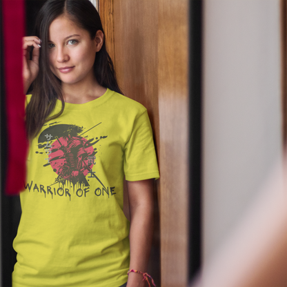 Warrior of One Samurai T-Shirt - Japanese Ink Splatter Art Tee