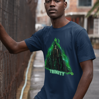 Trinity Matrix Unisex Cotton Crew Tee, Cyberpunk Graphic Tee, Retro Movie T-Shirt, Gift for Fans, Cool Streetwear