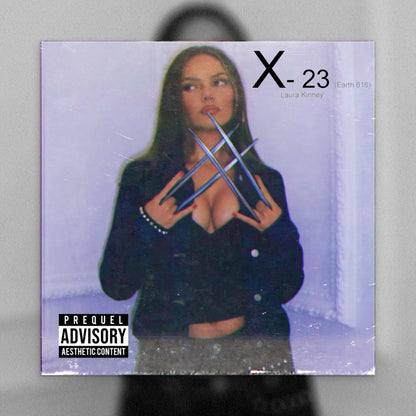 X-23 Laura Kinney Faux Album Cover Tee, Logan Deadpool Wolverine Shirt, Daphne Keen MCU Fan Gift