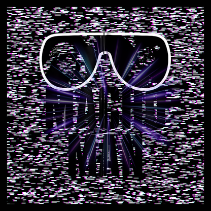 Macho Man Randy Savage Tribute Tee – Retro Glasses Design with TV Fuzz Background