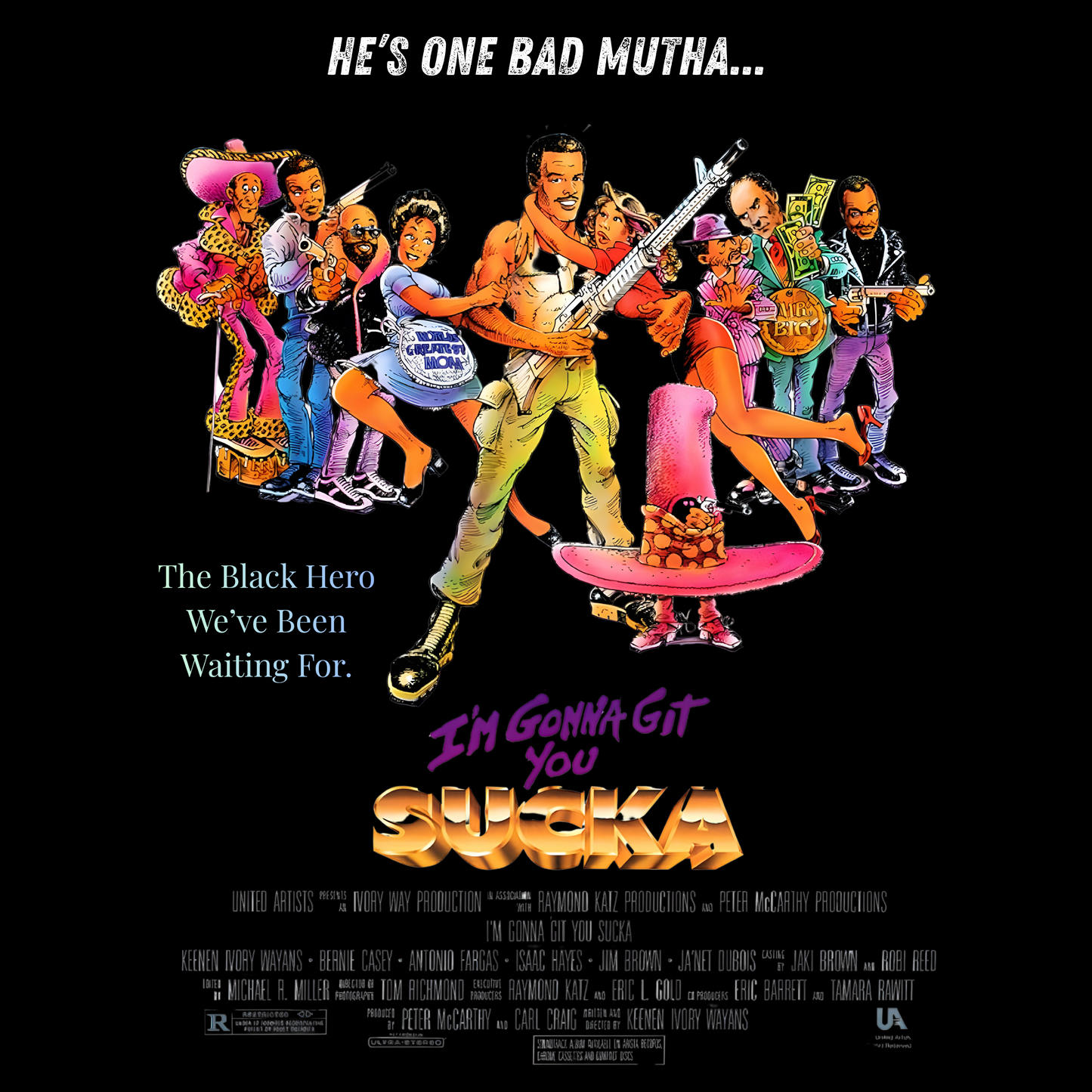 I’m Gonna Git You Sucka Tee – Blaxploitation Comedy Tribute Shirt