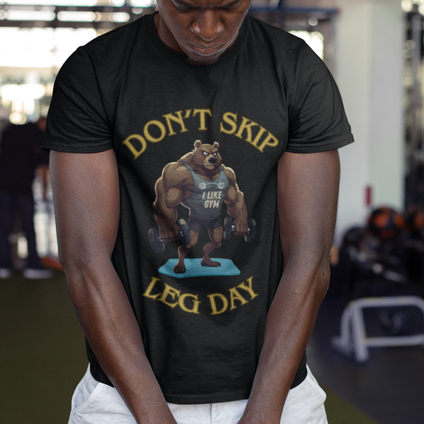 Don’t Skip Leg Day Tee | Funny Gym Bear Workout T-Shirt