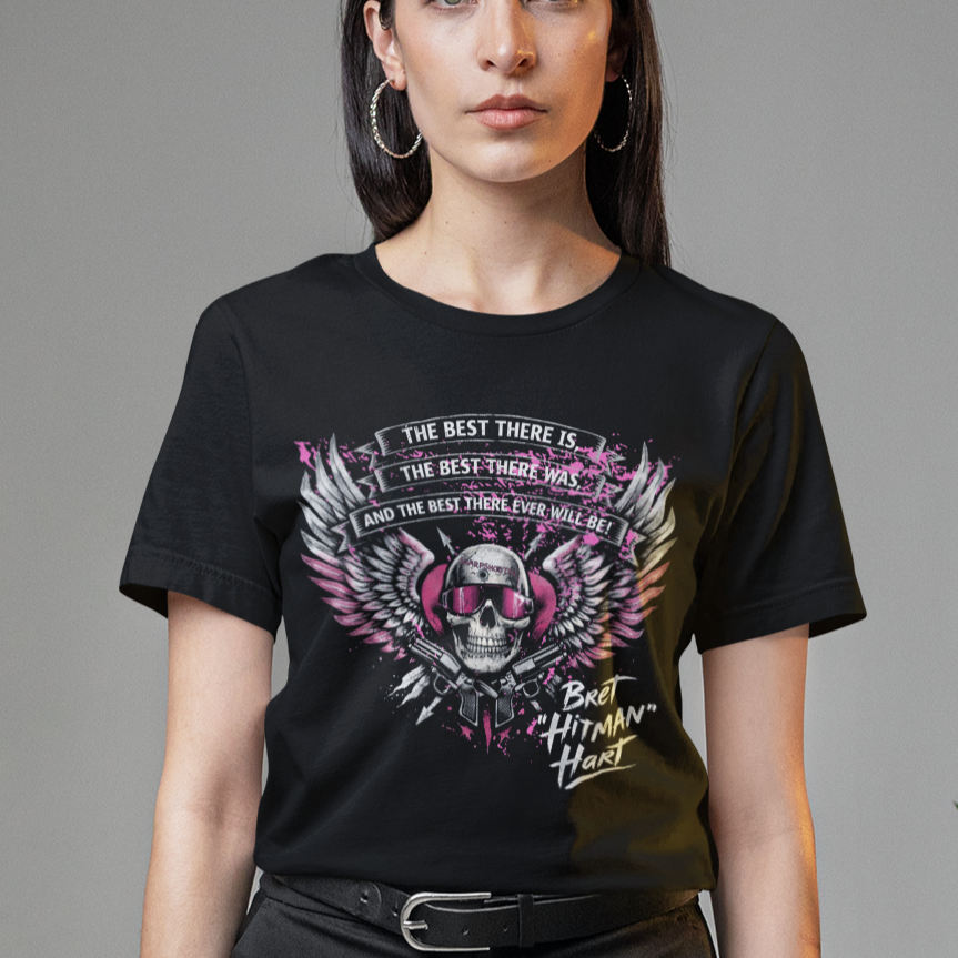 Legendary Skull & Wings Tee – Pro Wrestling Legend Tribute T-Shirt