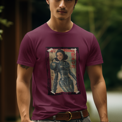 Asian Cyberpunk Poster Tee | Japanese Streetwear Anime Sci-Fi T-Shirt