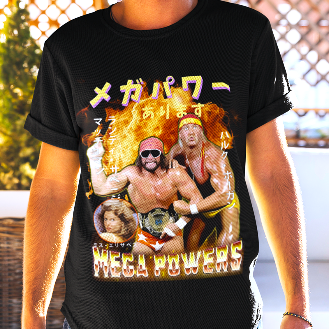 The Mega Powers Tee | Vintage Style Pro Wrestling T-Shirt - Japanese Edition