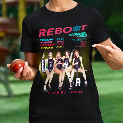 Girls of Wonder “Reboot” Comeback Tee | Legendary Retro KPop Girl Group Tribute T-Shirt