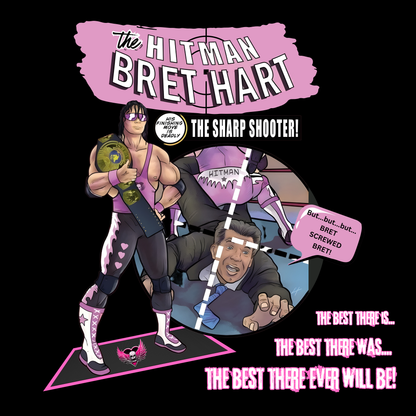 The Hitman Strikes Tee – Comic Book and Pro Wrestling Mash Up Tribute T-Shirt