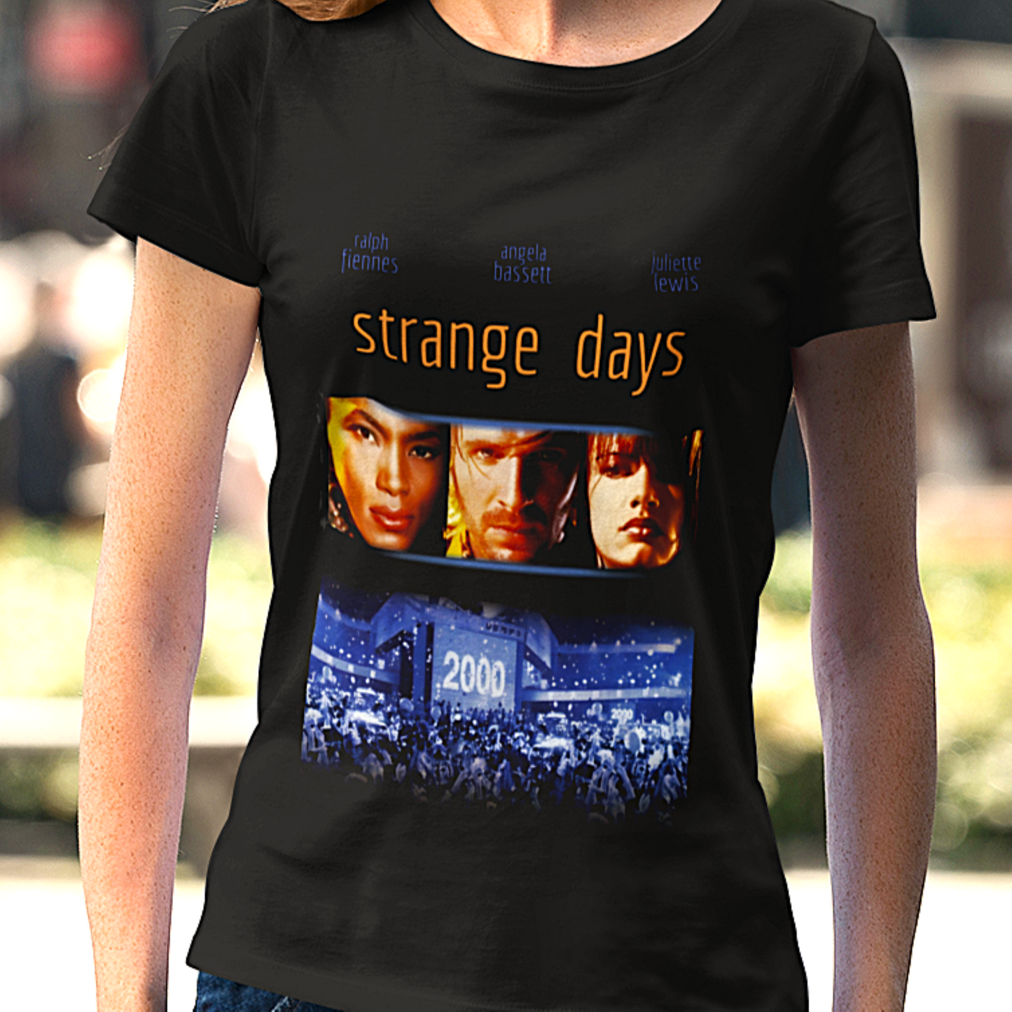 Strange Days 90s Film Tee — Retro 1995 Cult Film Graphic T-Shirt
