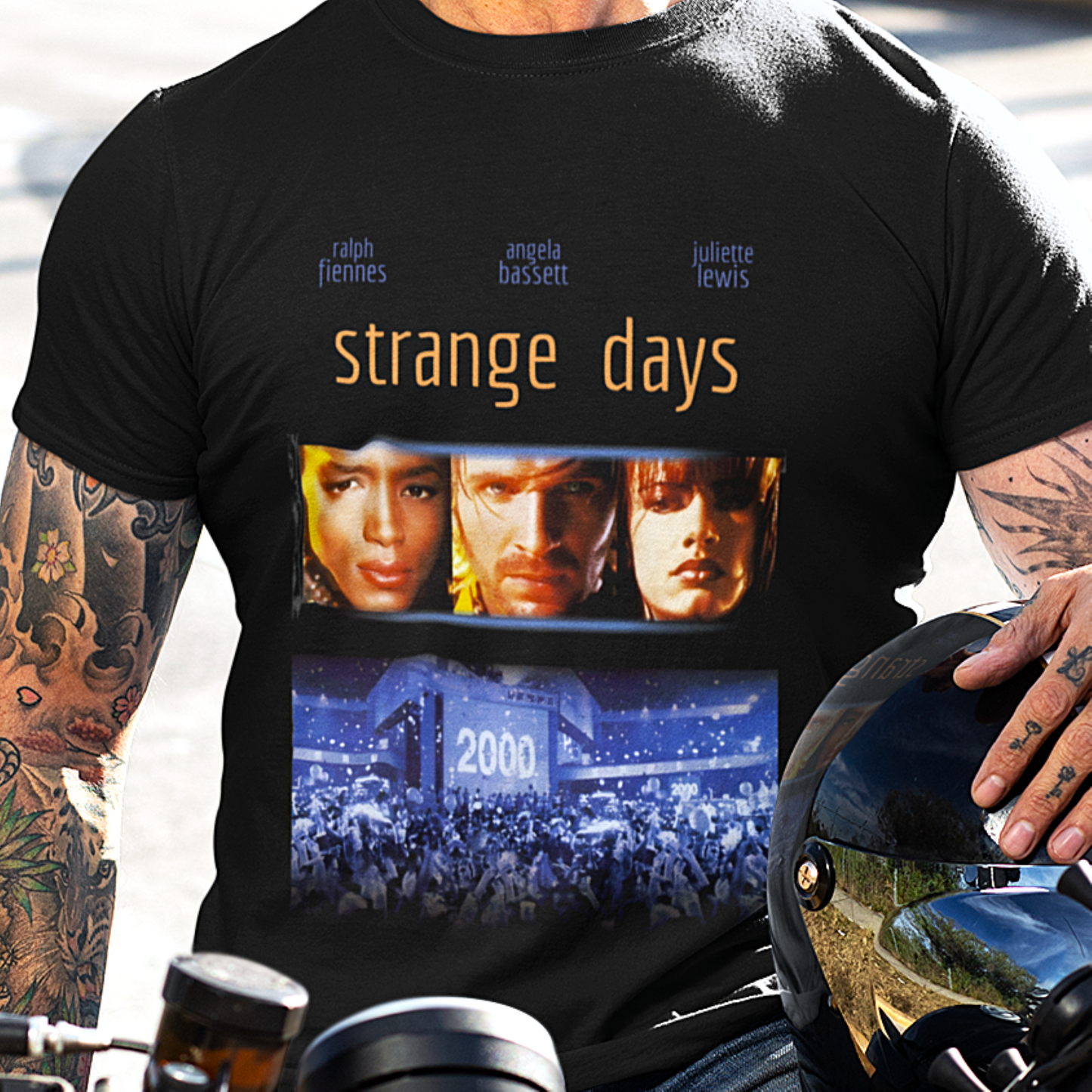 Strange Days 90s Film Tee — Retro 1995 Cult Film Graphic T-Shirt
