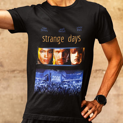 Strange Days 90s Film Tee — Retro 1995 Cult Film Graphic T-Shirt