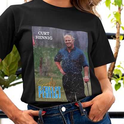 “Simply Perfect” – Vintage Style Mr. Perfect 90s Golf Vignette Tribute Tee