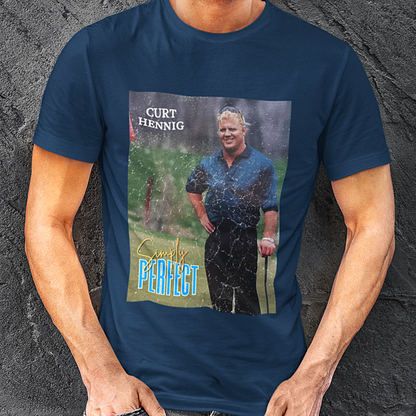 “Simply Perfect” – Vintage Style Mr. Perfect 90s Golf Vignette Tribute Tee