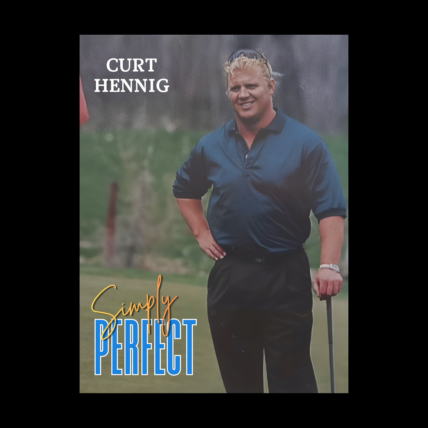 “Simply Perfect” – Vintage Style Mr. Perfect 90s Golf Vignette Tribute Tee