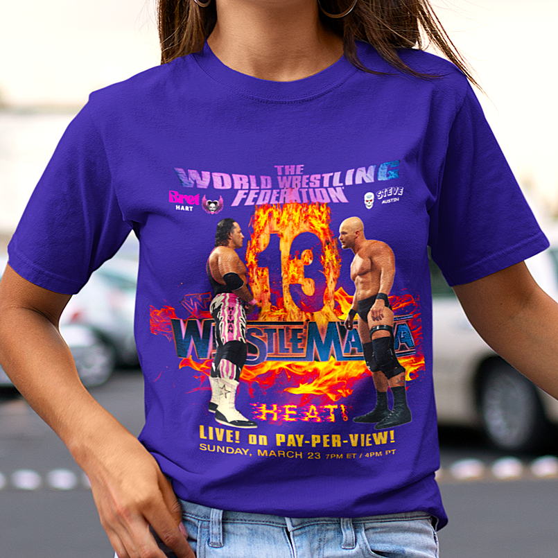 GOAT Pro Wrestling Match Tee | A Hitman vs. A Stone Cold Killer Tribute T-Shirt
