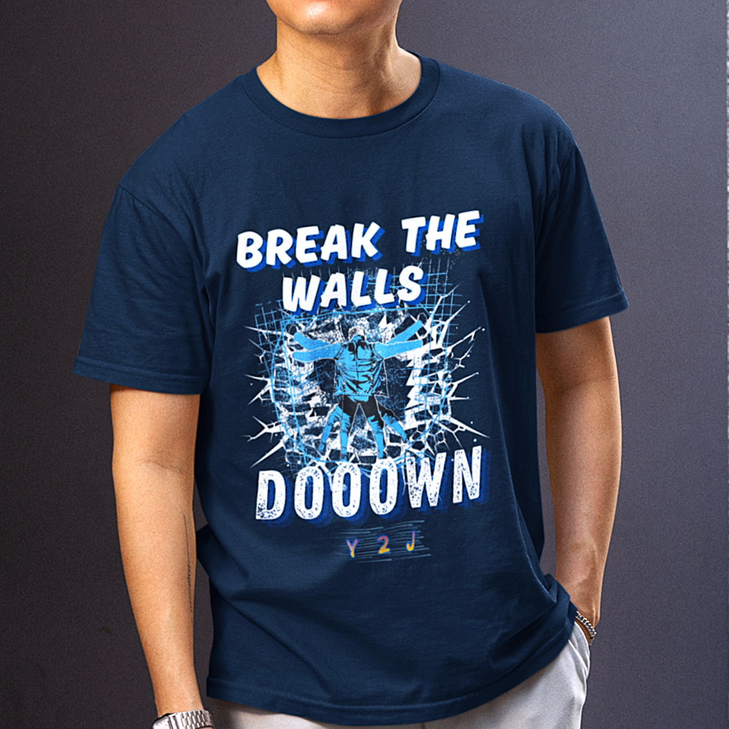 Jeric-holics Break The Walls Tee | Light-Up Jacket Inspired Pro Wrestling T-Shirt