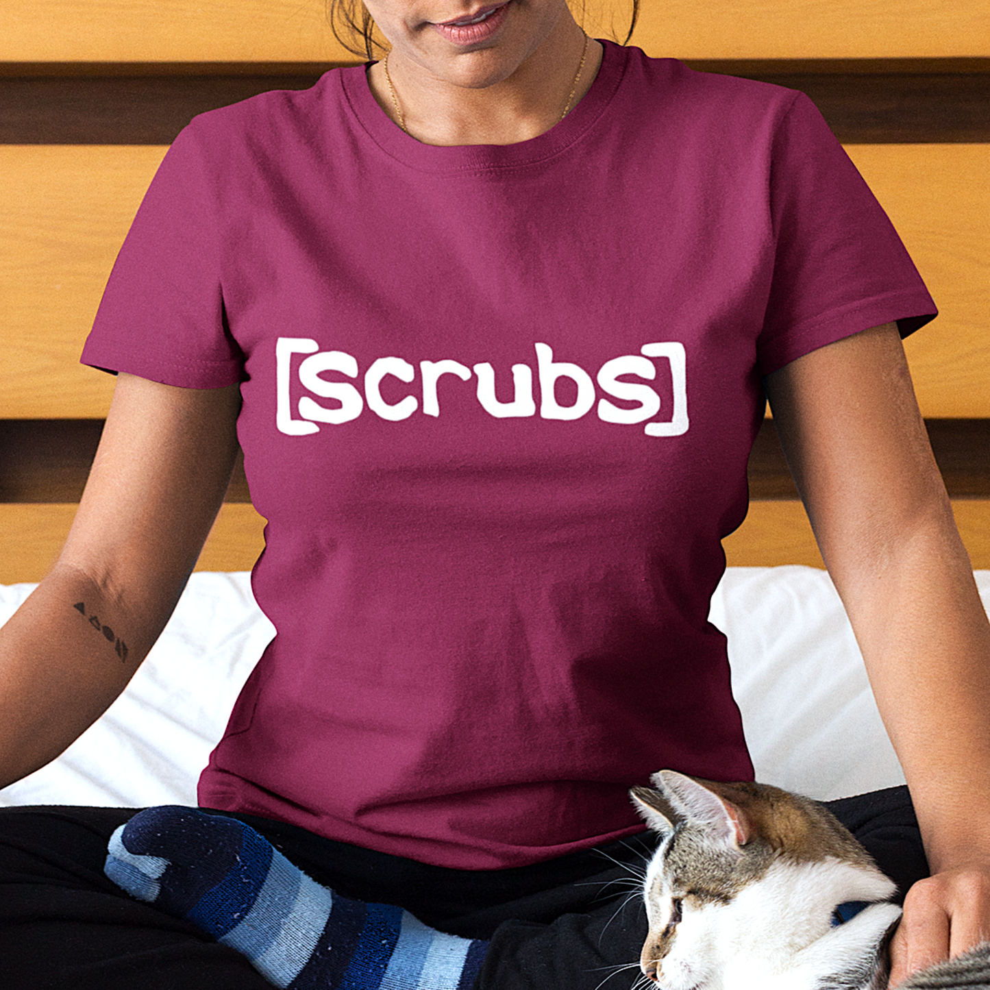 Wear Your Scrubs Love Graphic Tee | Retro TV Fan T-Shirt