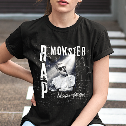 A Monster of Rap Arrives Oversized Boxy Fit Tee | Retro Style KPop Concert T-Shirt