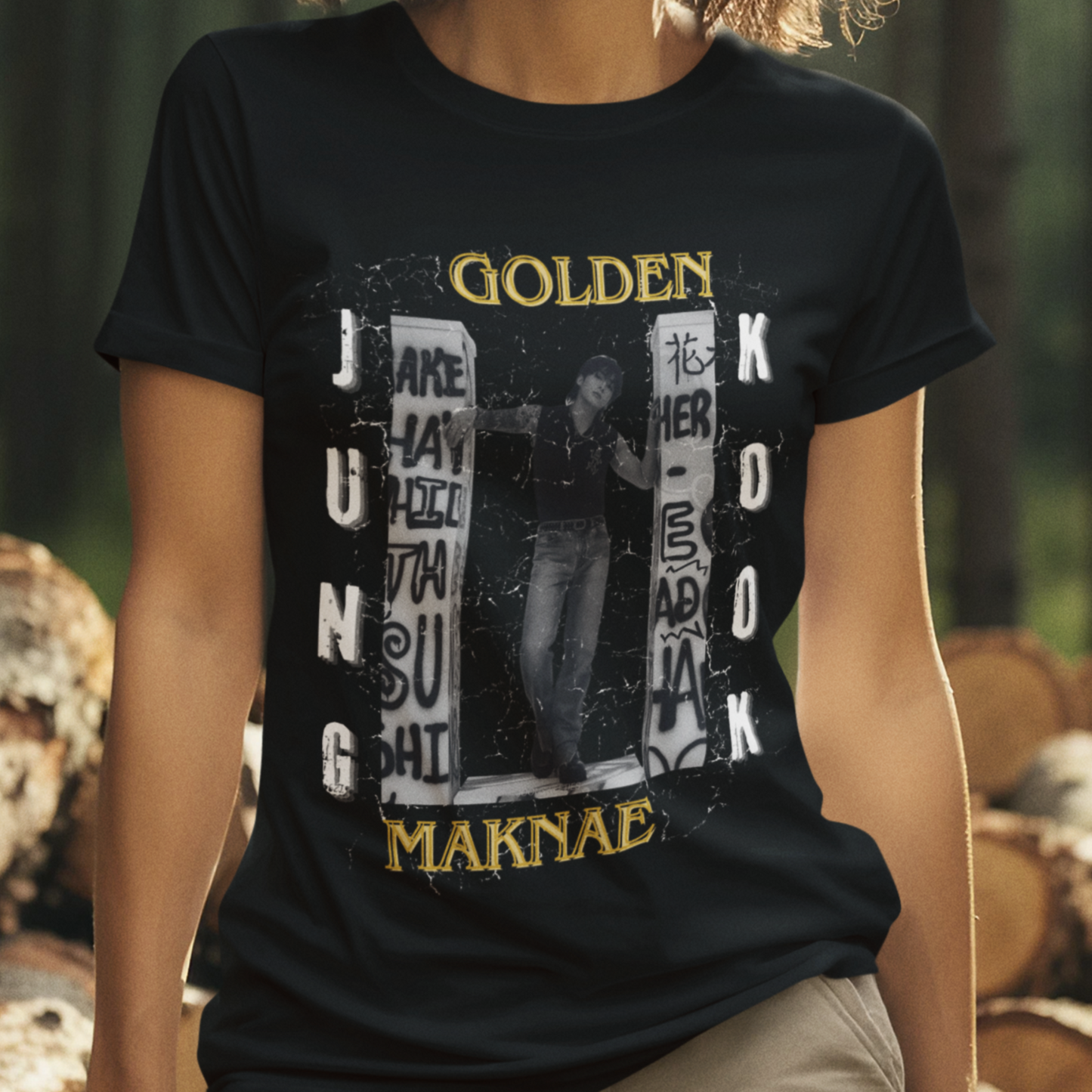 JK The Golden Youth Tee | Vintage Style KPop Fan T-Shirt