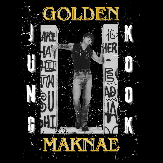 JK The Golden Youth Tee | Vintage Style KPop Fan T-Shirt