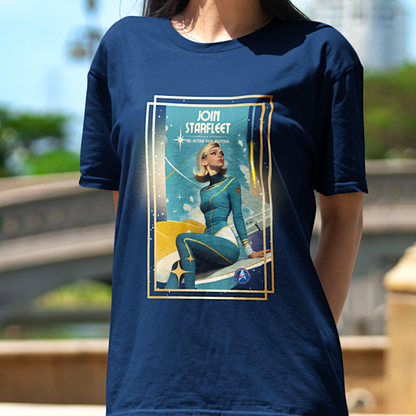 Space Fleet Recruitment Poster Tee | Tetro Trek Nerds T-Shirt